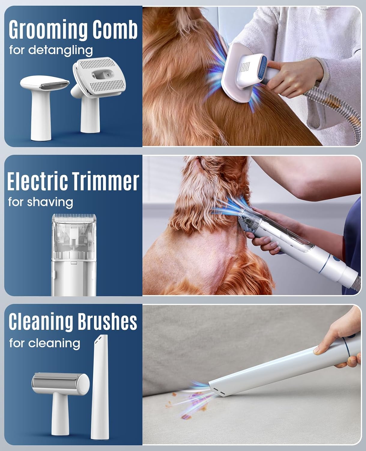 Read more about the article Oneisall Dog Grooming Vacuum Review