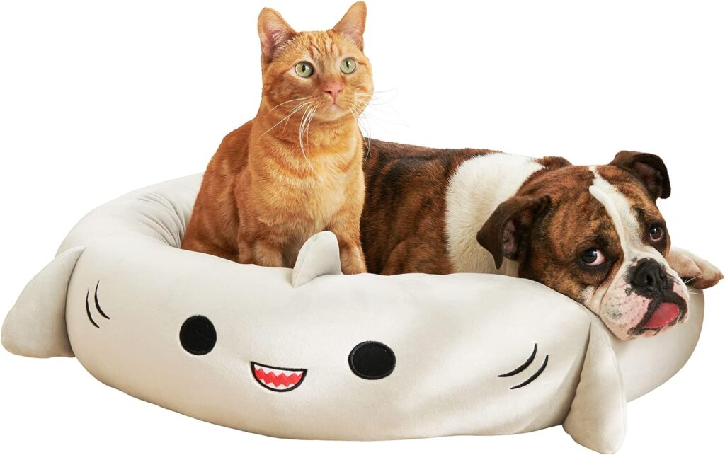 Squishmallows 30-Inch Gordon Shark Pet Bed - Large Ultrasoft Official Squishmallows Plush Pet Bed