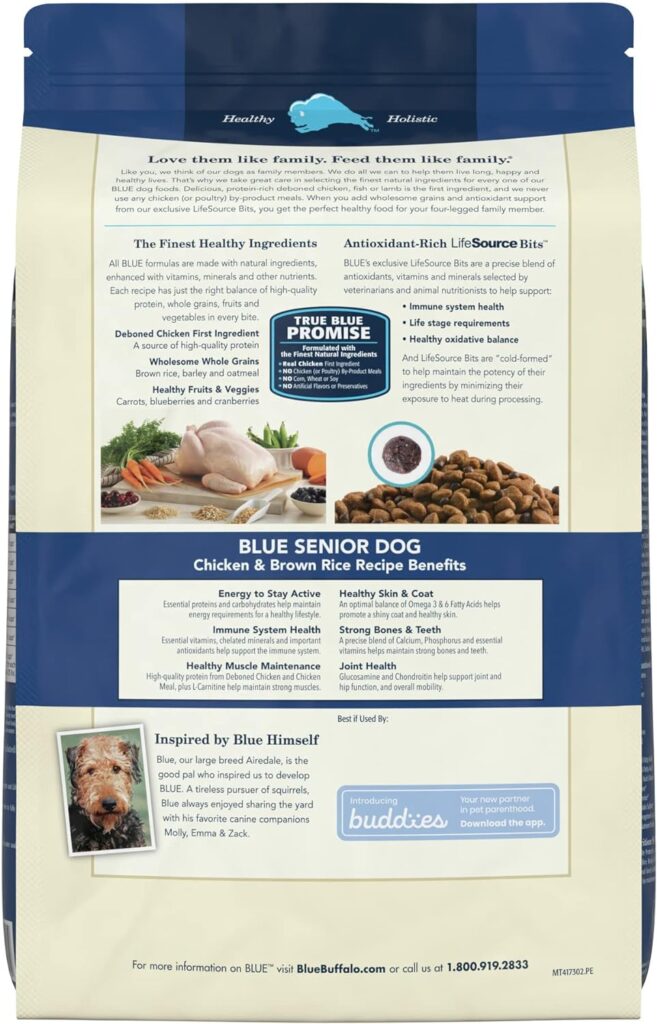 Blue Buffalo Life Protection Formula Natural Senior Dog Food Bundle, Dry Dog Food and Wet Dog Food, Chicken (30-lb Dry Food + 12.5oz cans 12ct)