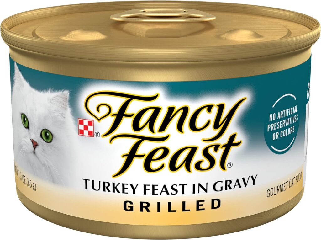 Purina Fancy Feast Grain Free Pate Wet Cat Food Variety Pack, Poultry  Beef Collection - (24) 3 oz. Cans