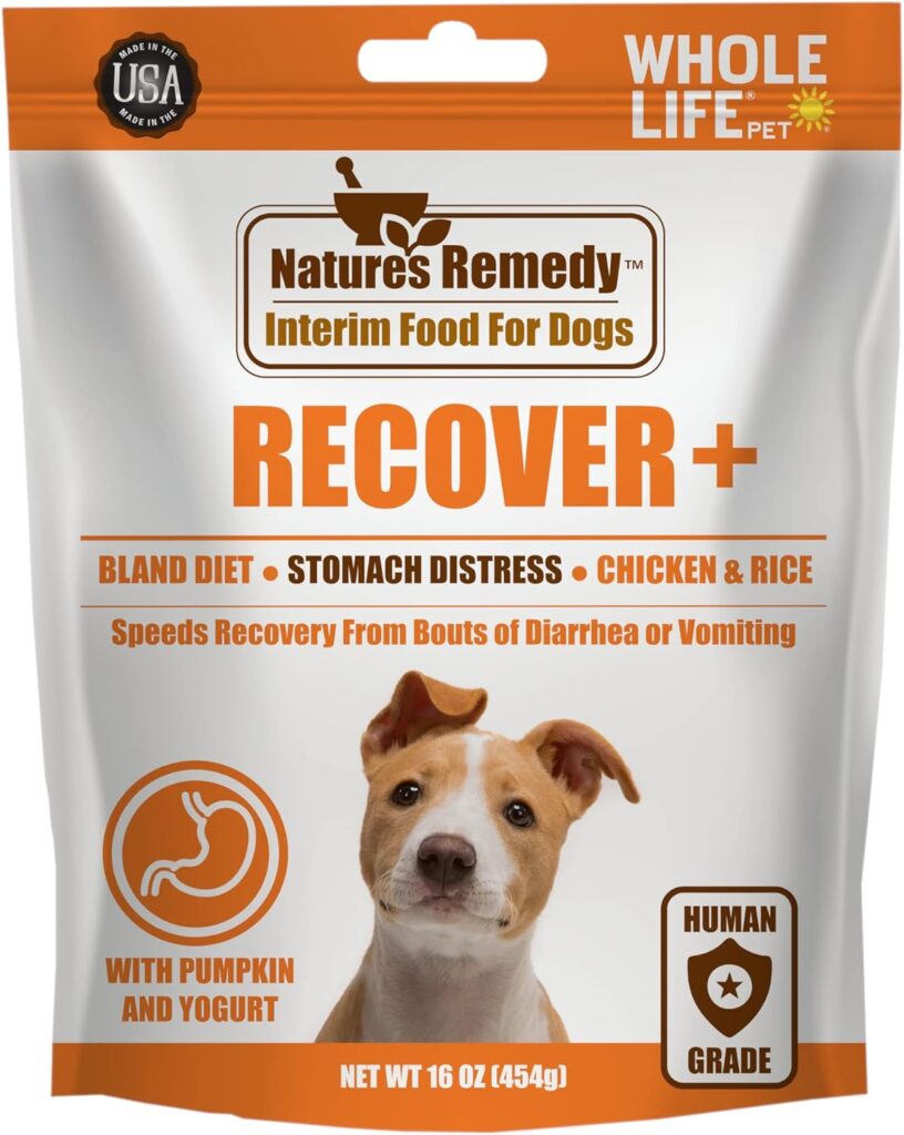Whole Life Pet Recover. Bland Diet for Dogs - Vomiting, Stomach Distress or Diarrhea Relief. Ready in Minutes - Just Add Water